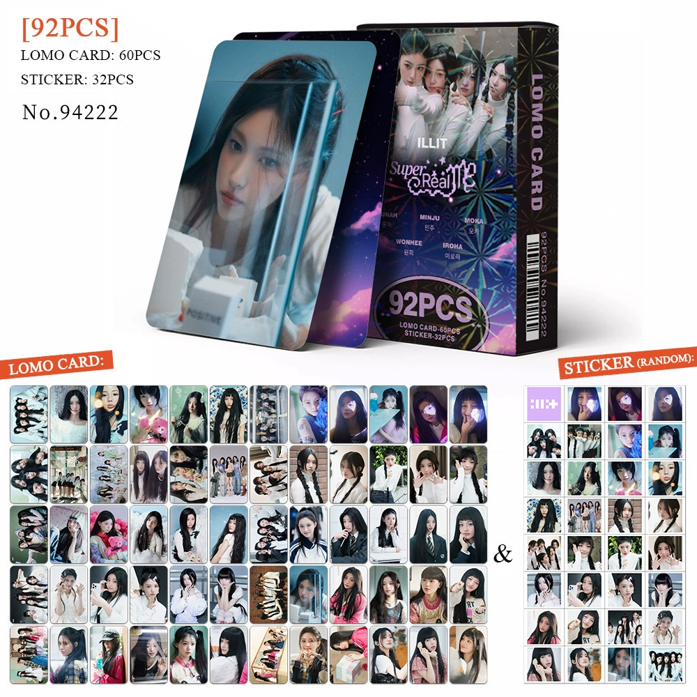 Набор 92 карточки с фото, BTS BPSKTWICE, двусторонние LOMO-карточки, фабричная печать