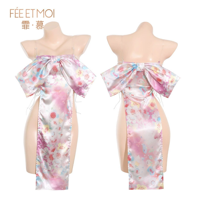 霏慕 Sakura Meiji Pure Trouble Blossom Night Dress Exposed Hips Temptation ZY02 Sexy Pure Trouble