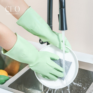 Housework Gloves Manufacturer Wholesale Cleaning Gloves Tight Mouth Warm Wide Mouth Short Style Medium Long Latex Pvc Cleaning Hands