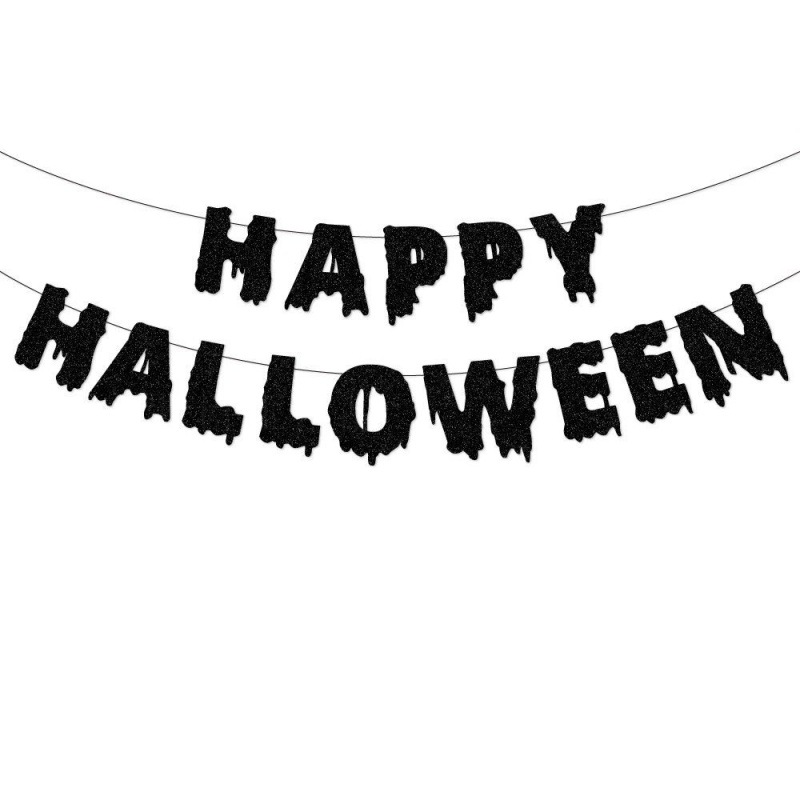 Nuevo producto Decoración de Halloween Happy Halloween Tirando de la bandera Espiral Festival de fantasmas Decoración de la escena de la casa embrujada