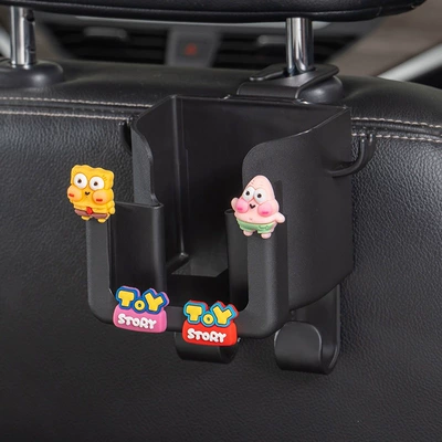 Car cup holder/beverage holder hook, cute cartoon cup holder - 4-in-1-cup-holder-hook-spongebob-squarepants-1-piece
