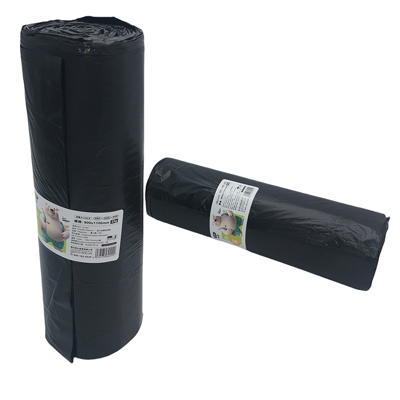 L2437 90 - 110 bolsas de basura ultra grandes asequibles de un solo punto de ruptura de bolsas de plástico gruesas de cocina