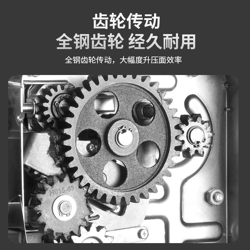 Huagou cuchillo libre prensa de fideos comercial máquina de fideos eléctrica gran máquina de amasado de fideos de acero inoxidable máquina de enrollamiento automático sin