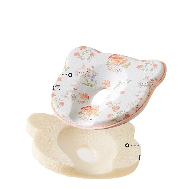 Almohada de silicona, almohada para bebés, corrección para bebés de 0 a 6 meses, corrección para bebés con migraña.