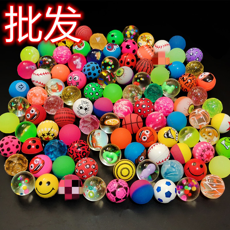 Mixed rubber bouncy ball for jumping
