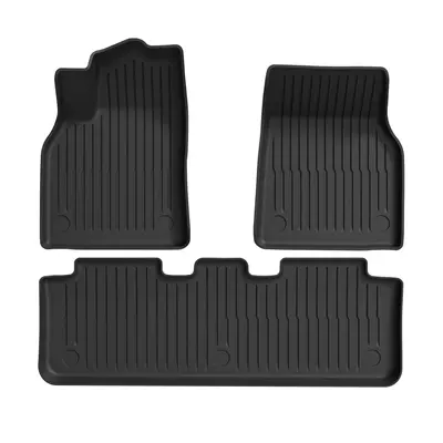 Suitable for 6-Seater Tesla Updated Version Model Yl/Y/3 Trunk Mats, Cheap Ytpe Floor Mats, Front and Rear Trunk Mats (Trunk Mat) - renew-modelystandard-tpe-floor-mats-three-piece-set-default-item
