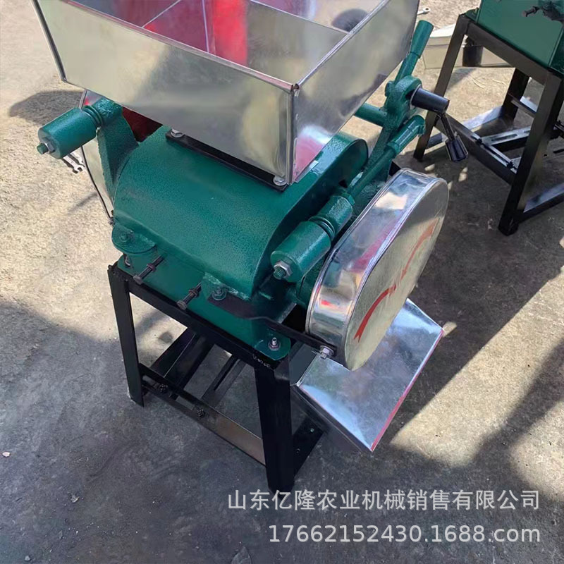 黄豆小麦粮食挤扁机 芝麻花生压碎机 对辊式燕麦压扁机