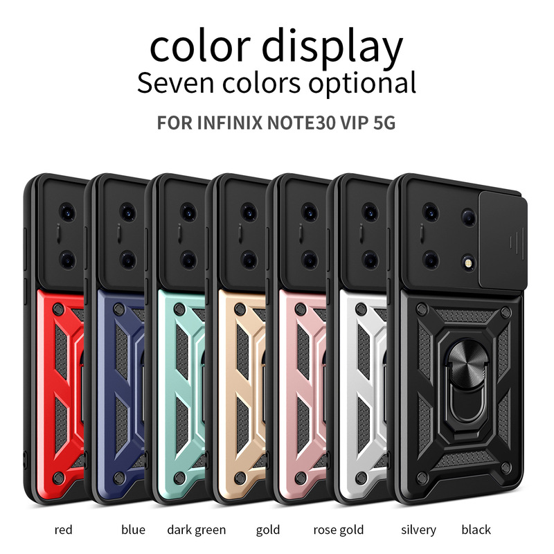 Suitable for Transsion Note60Ultra Sliding Window Phone Case Hot70 Car Magnetic Holder Anti-Drop Protective Cover
