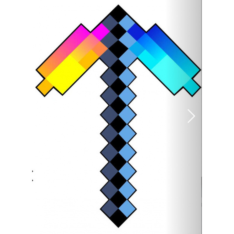 Minecraft 周辺機器泡おもちゃ剣原稿ゲームレンガ石剣武器ピクセルモデル|undefined