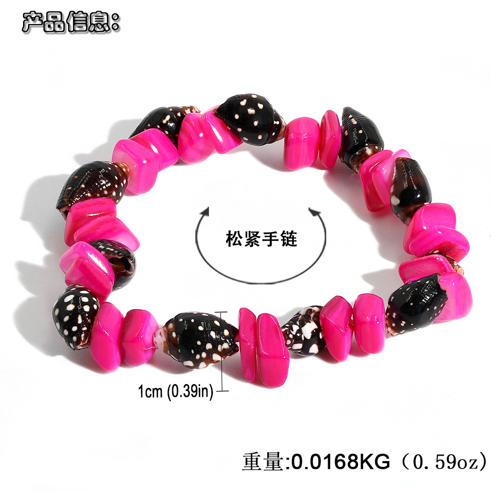 Fashion Crushed Stone Shell Color Bracelet display picture 21