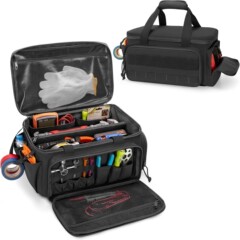 ホット販売 Amazon 14inch ヘビーデューティツールバッグメンズハンドツール収納袋多機能ワークハンドバッグ