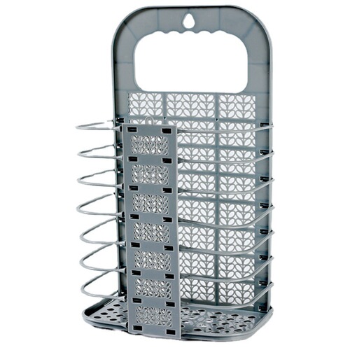 Large foldable wall-mounted hole-free plastic bathroom storage basket dirty clothes hamper laundry basket