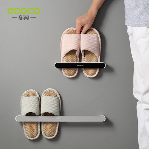 Bathroom punch-free slipper rack, bathroom rack, shoe storage artifact, toilet wall hanging rack, drain rack