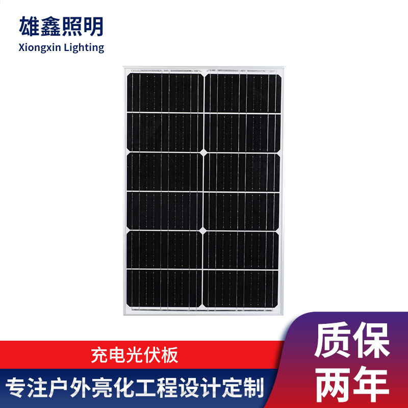 单晶100瓦光伏板太阳能充电板太阳能板电池板USB充电发电蓄能