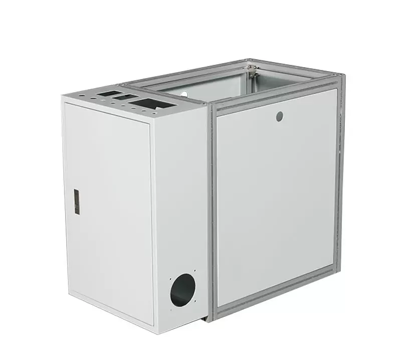 精密钣金机箱激光切割折弯喷粉丝印精密钣金加工