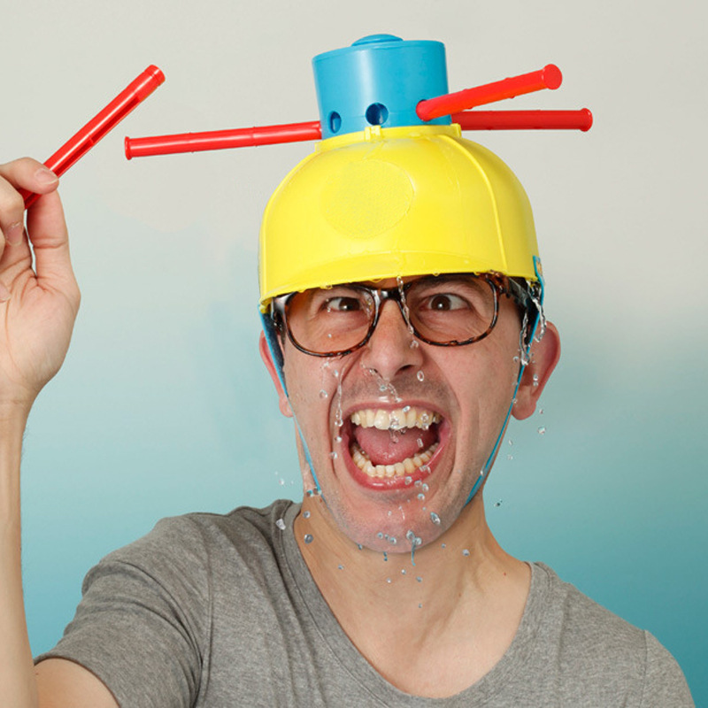Sombrero de desafío de agua creativo transfronterizo juguetes de fiesta sombrero de agua parodia cabeza húmeda esqueleto sombrero de agua juguetes