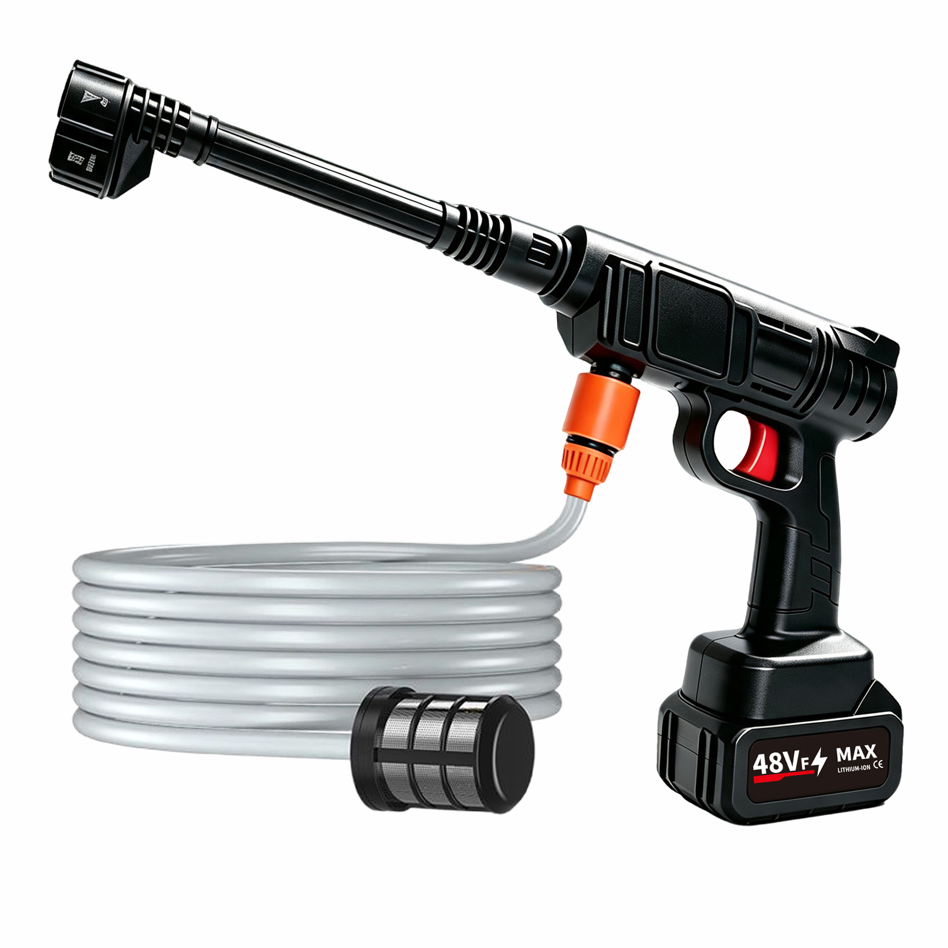 Pistola de agua inalámbrica de alta presión personalizada para lavado de coches, pistola de agua para el hogar, máquina eléctrica para lavado de coches, pistola de lavado de coches universal con batería de litio recargable image 6
