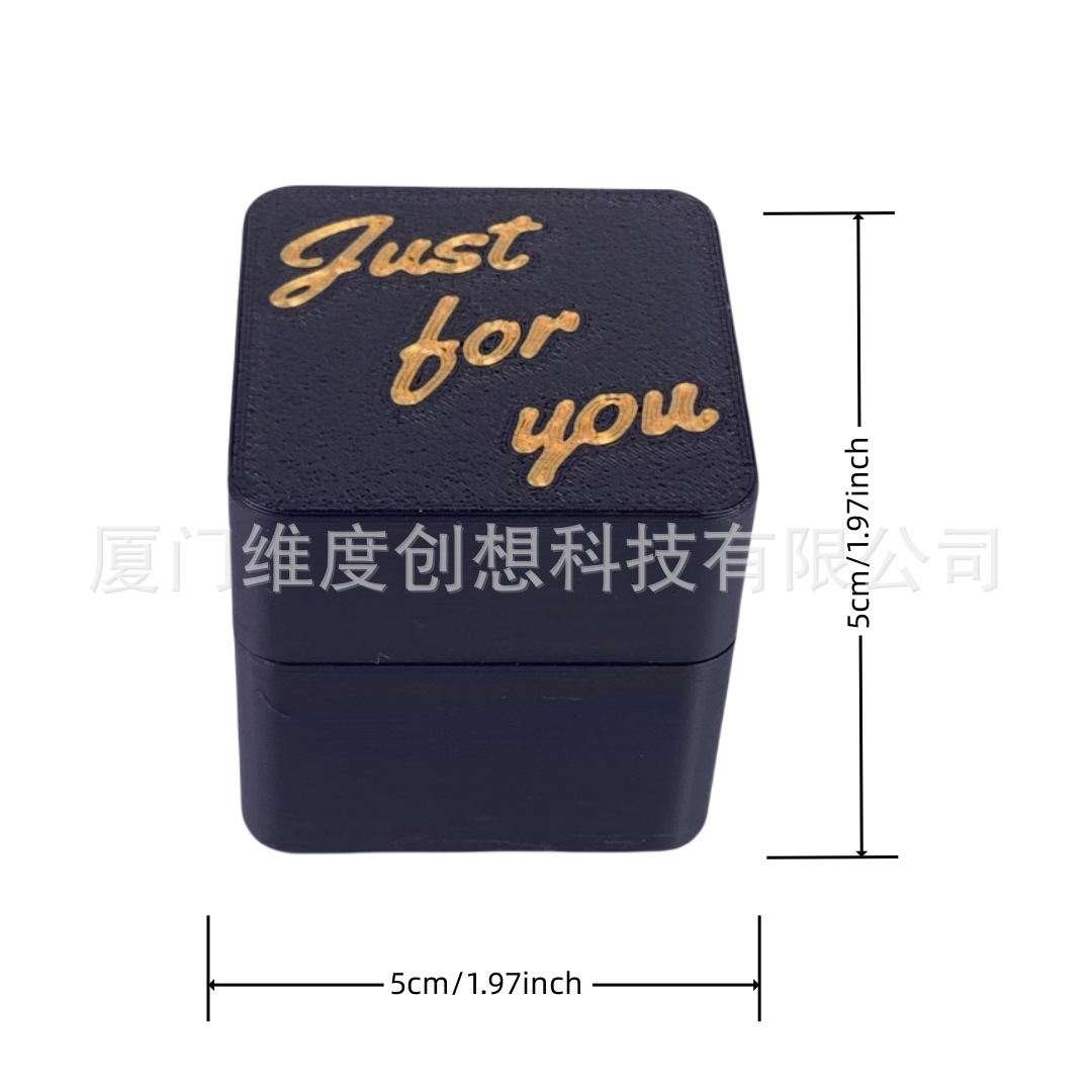 Juguetes impresos en 3D Dedo medio en una caja Regalo de broma del dedo medio en una caja de regalo