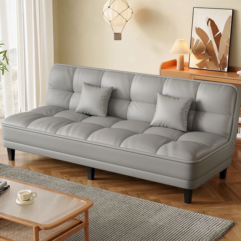 Cat Scratch Leather Sofa Bed All-In-One Foldable Small Apartment Living Room Rental Office Home Sofa Double
