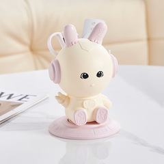 Rotatable Creative Cute Desktop Rabbit Pen Holder Multifunctional Home Living Room Office Stationery Storage Box