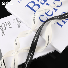 Factory wholesale: One-piece dropshipping—English-style ribbed ribbon for gift wrapping, INS-inspired floral bouquet ties and ribbons