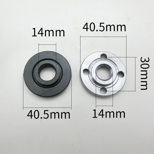The M14mm angle grinder pressure plate can accommodate a 22 or 25.4mm inner hole saw blade when the inner hole of the pressure plate is 14mm.