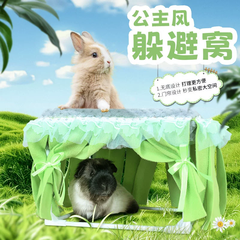 Прямые поставки с фабрики: новый товар для морских свинок, домик-туннель для хомяков, укрытие для всех сезонов, гнездо для морских свинок с кисточками.