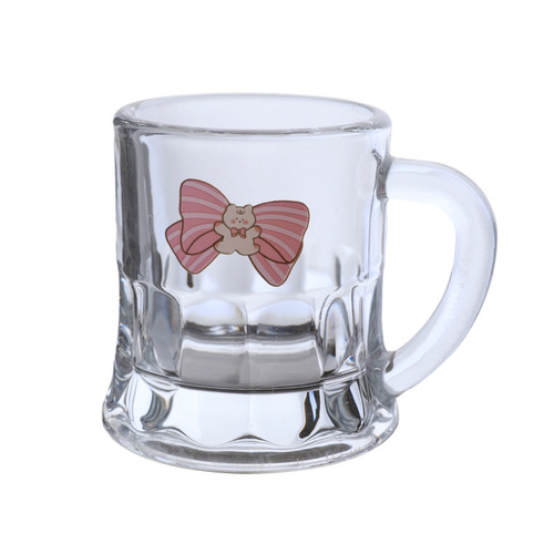 Bo Limei Korean eating and broadcasting blogger's same style soju cup glass, high-looking girl's heart cup, cute fruit wine cup