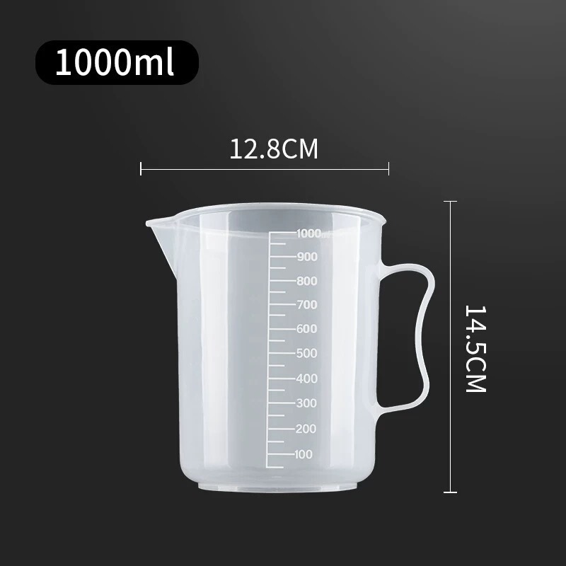 高温耐性ミルクティーショップツール計量カップスケール付きプラスチック食品グレードベーキングキッチン大容量|undefined