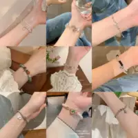 Маленький дизайнерский бисерный браслет с бантом, бусинный браслет, корейский стиль, котий глаз