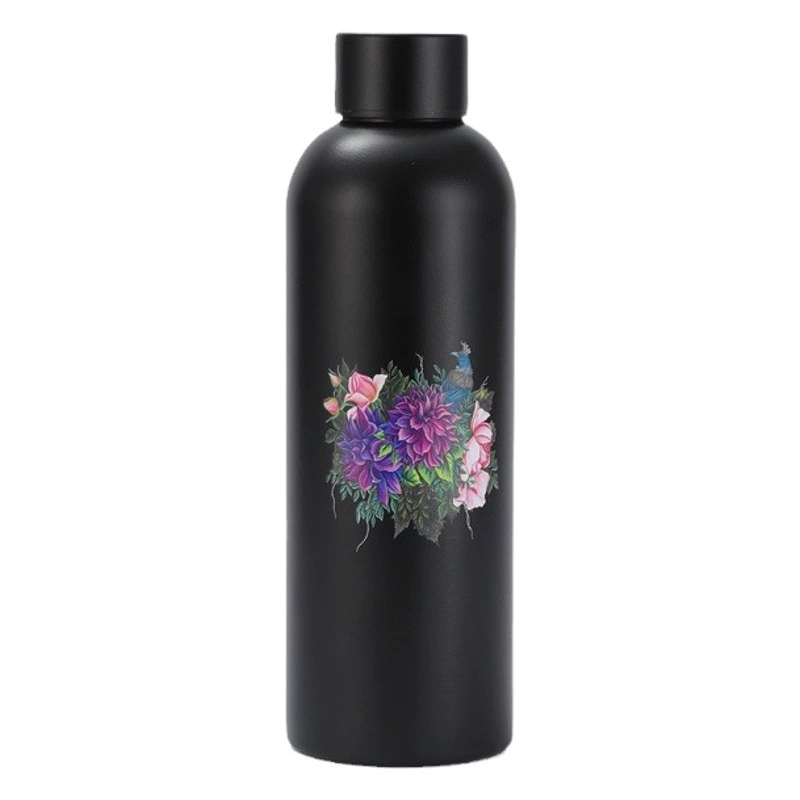 Трансграничная американская маленькая бутылка с горлышком 304 Вакуумная чашка из нержавеющей стали, портативная спортивная чашка для воды, красивый альпинистский чайник