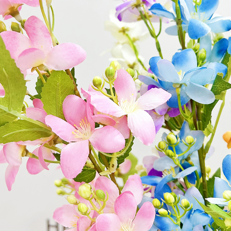 仿真花桂花枝连翘花枝千里香婚庆家居装饰酒店装饰拍摄道具假花|undefined