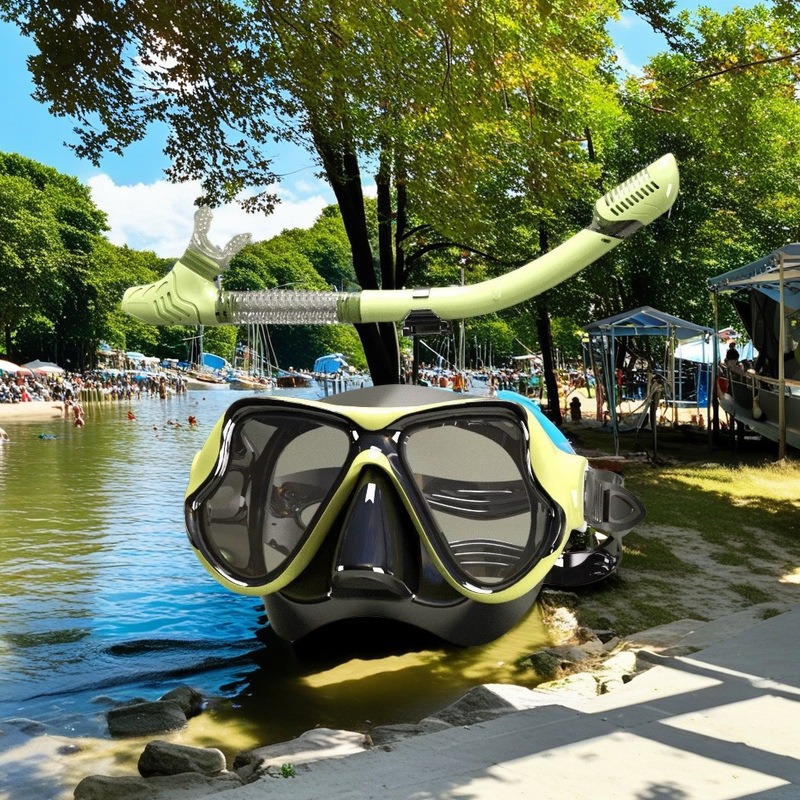Amazon cross-border diving goggles snorkeling suit diving mask protective eye mirror full set of anti-fog snorkeling