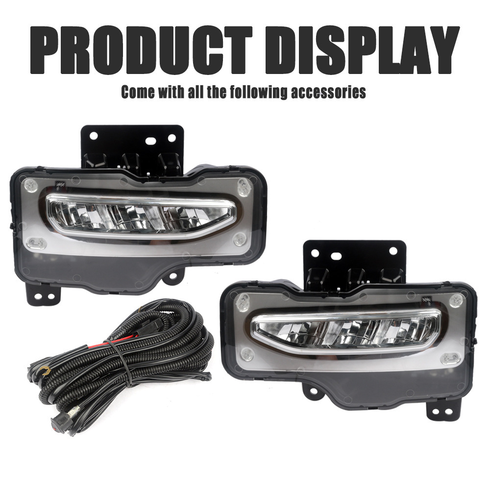 Aplicable a GMC16 / 17 / 18 Sierra Denali 1500 conjunto de lámpara de niebla delantera LED luz de barra de viaje diurna