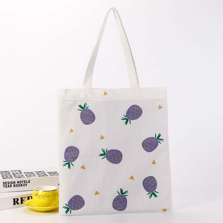 Women's Handheld Shoulder Canvas Bag Large Capacity Day Korean Literary Canvas Bag Making Pure Cotton Gift