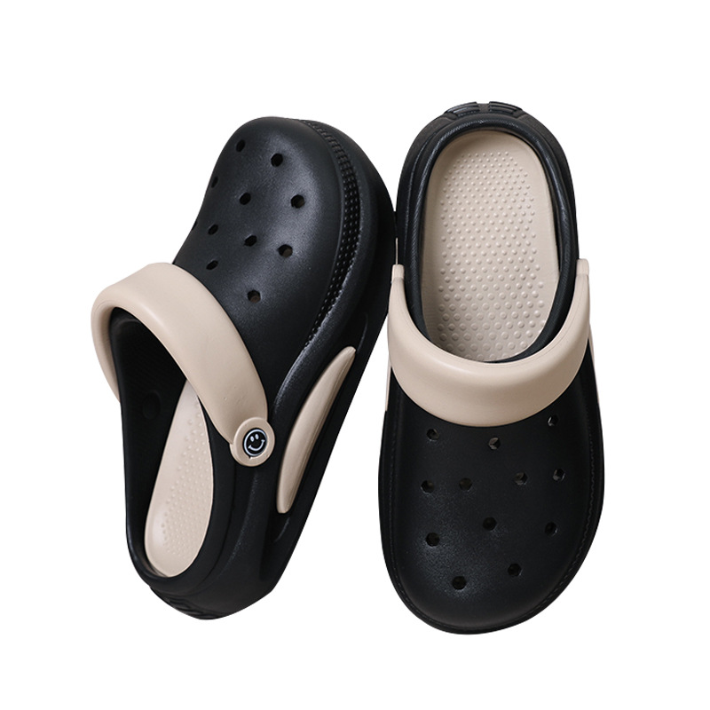 Strictly Selected Baotou Cave Shoes Fashionable All-match Internet Popular New Style Household Bathroom Bath Slippers for Men and Women Spring and Summer Non-slip