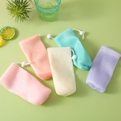 Multi-layer super-soft foaming net facial cleanser bubbler soap bag foaming net shower scrub face wash foaming net wholesale