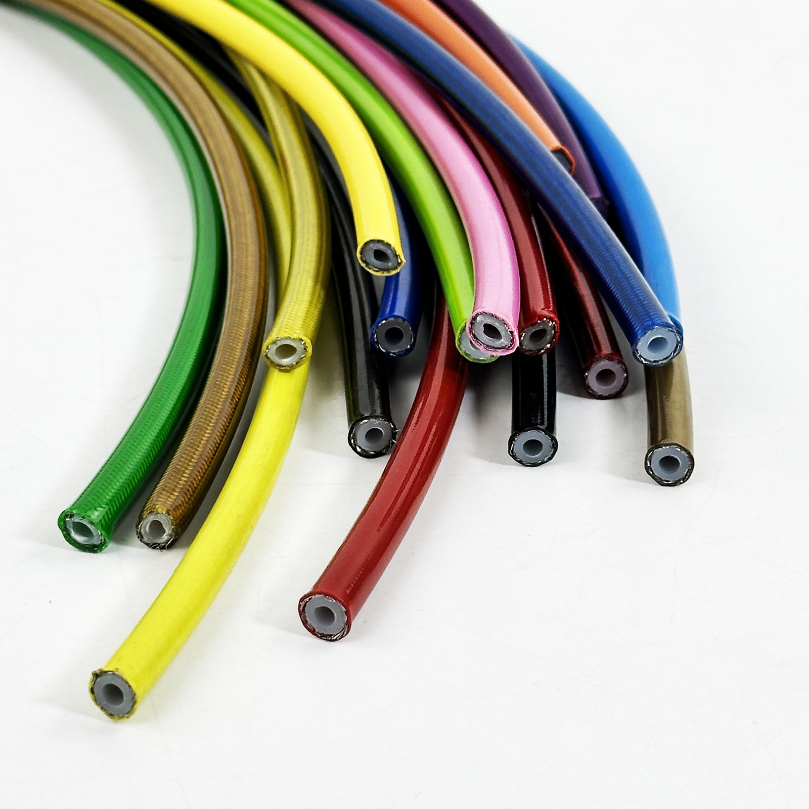 1m An3 Motorcycle Automotive Hydraulic Brake Hose Nylon Steel Wire Braided Clutch Universal Disc Brake Hose