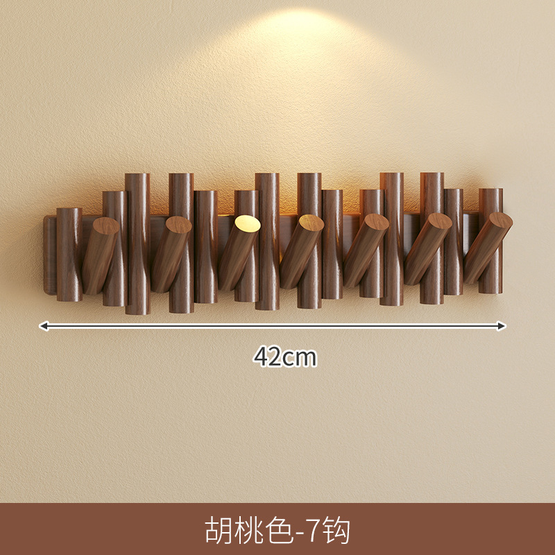 Gancho de ropa de madera sólida puerta colgante de ropa colgante de puerta de entrada puerta de entrada llave de pared gancho de ropa gancho de pared piano