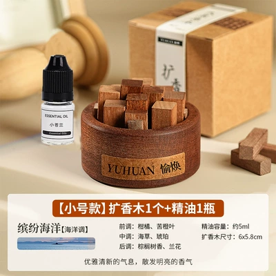 Car Perfume Aromatherapy: creative ornaments aromatherapy expanding incense - car-mounted-firewood-diffuser-contains-5ml-essential-oilcolorful-ocean