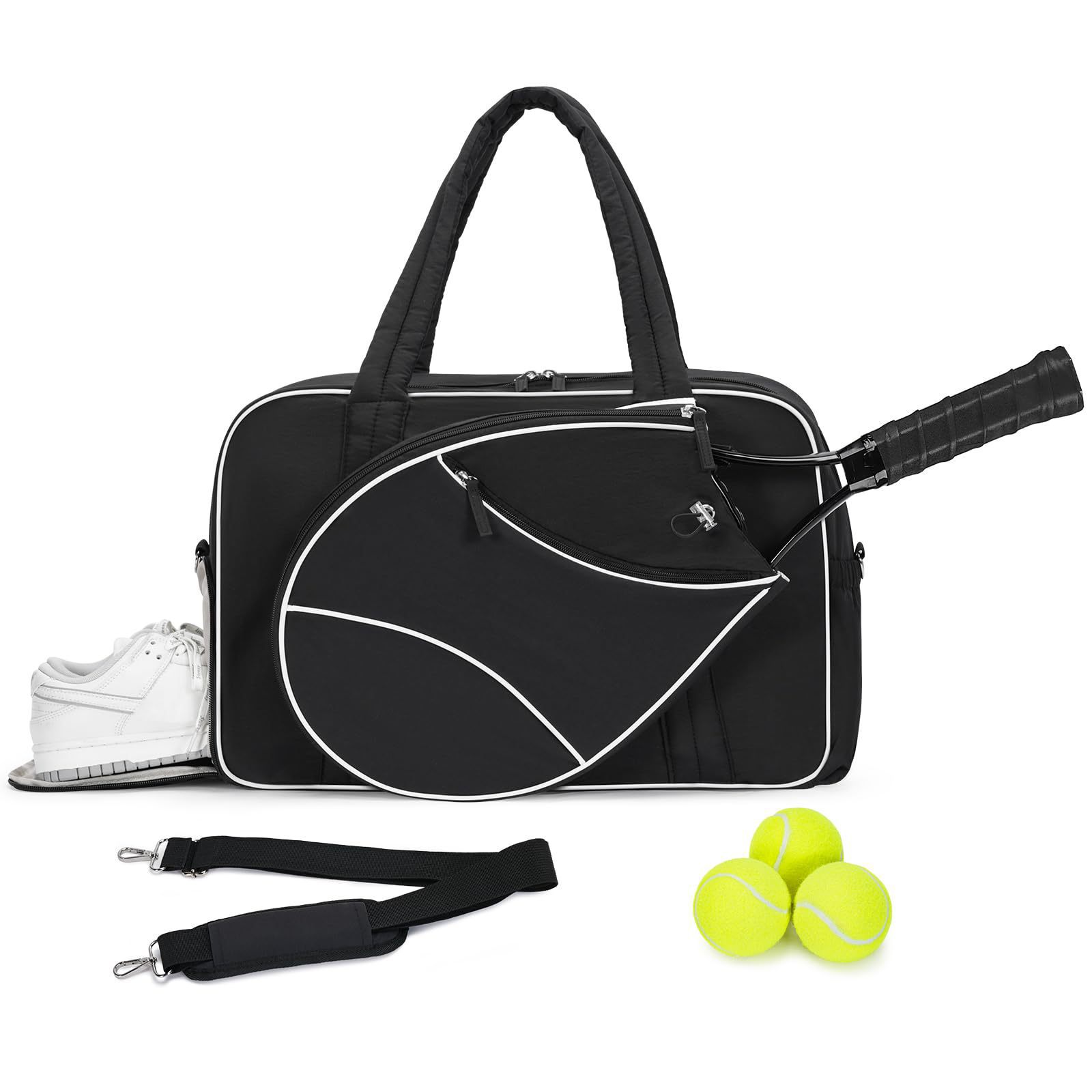 Amazon's new multi-functional, waterproof, crossbody tennis bag for men and women, perfect for outdoor sports and as a shoulder bag