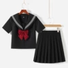 Sleeves, set, bow tie, with short sleeve