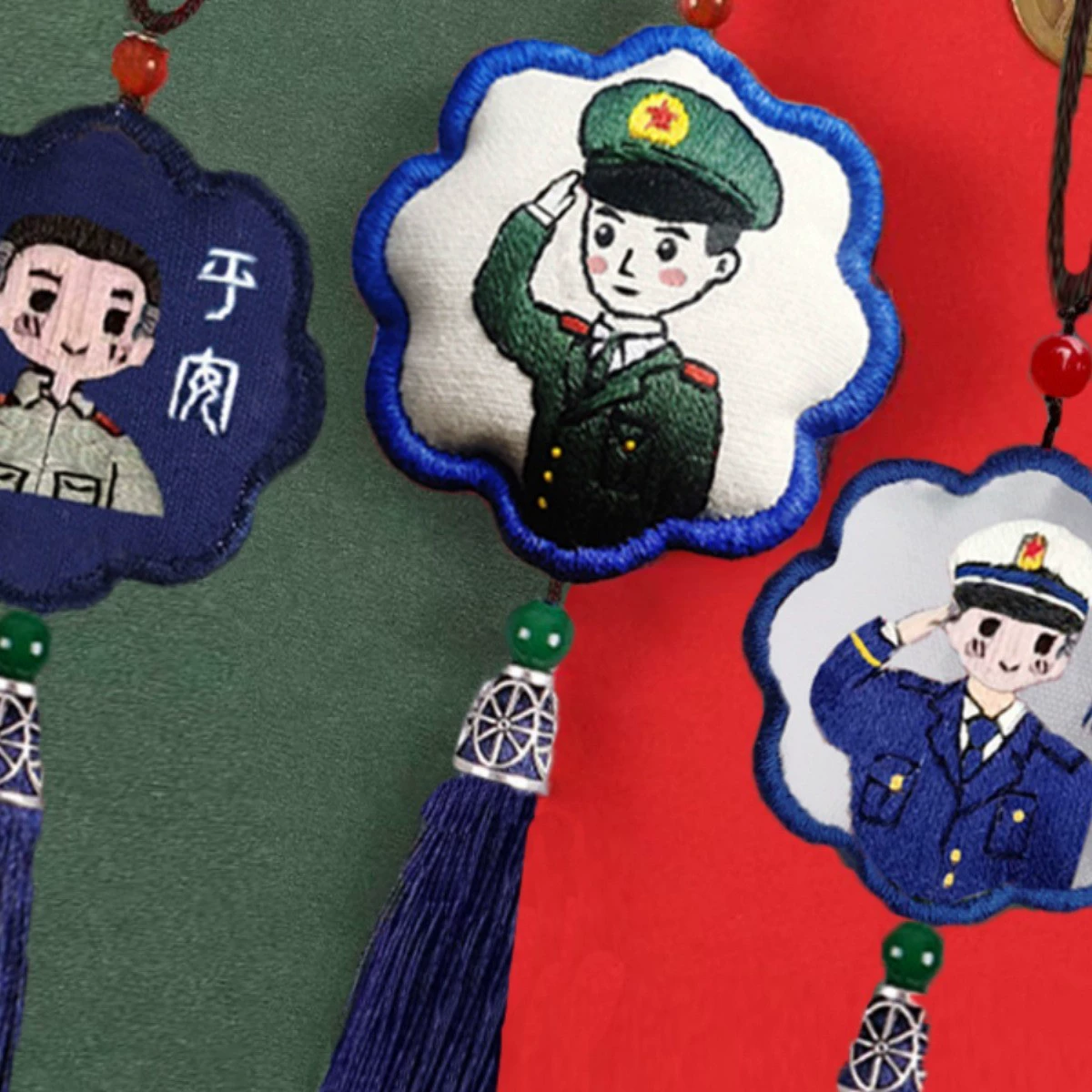 Набор для вышивания своими руками для начинающих: набор для вышивания амулета мира с мешочком для солдат, братьев, парней, подарок мира и благословений.