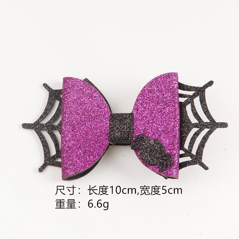 Factory Direct Supply Halloween Bow Hairpin Ghost Festival Party Side Clip Festive Atmosphere Dress up Props Hairpin Headdress