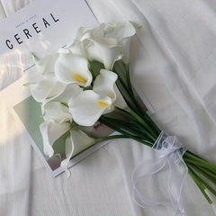 クロスボーダー同モデルのミニ馬蹄蓮のシミュレーション花の造花絹花の結婚祝いの手は花の家の装飾品の卸売りを持ちます。