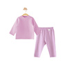 Velvet demi-season children's keep warm set suitable for men and women, thermal underwear, overall, split clothing