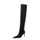 315-A9 Style Simple High Heel Pointed Elastic Lycra Sexy Nightclub Slim Feet Trim Leg Over Knee Boots