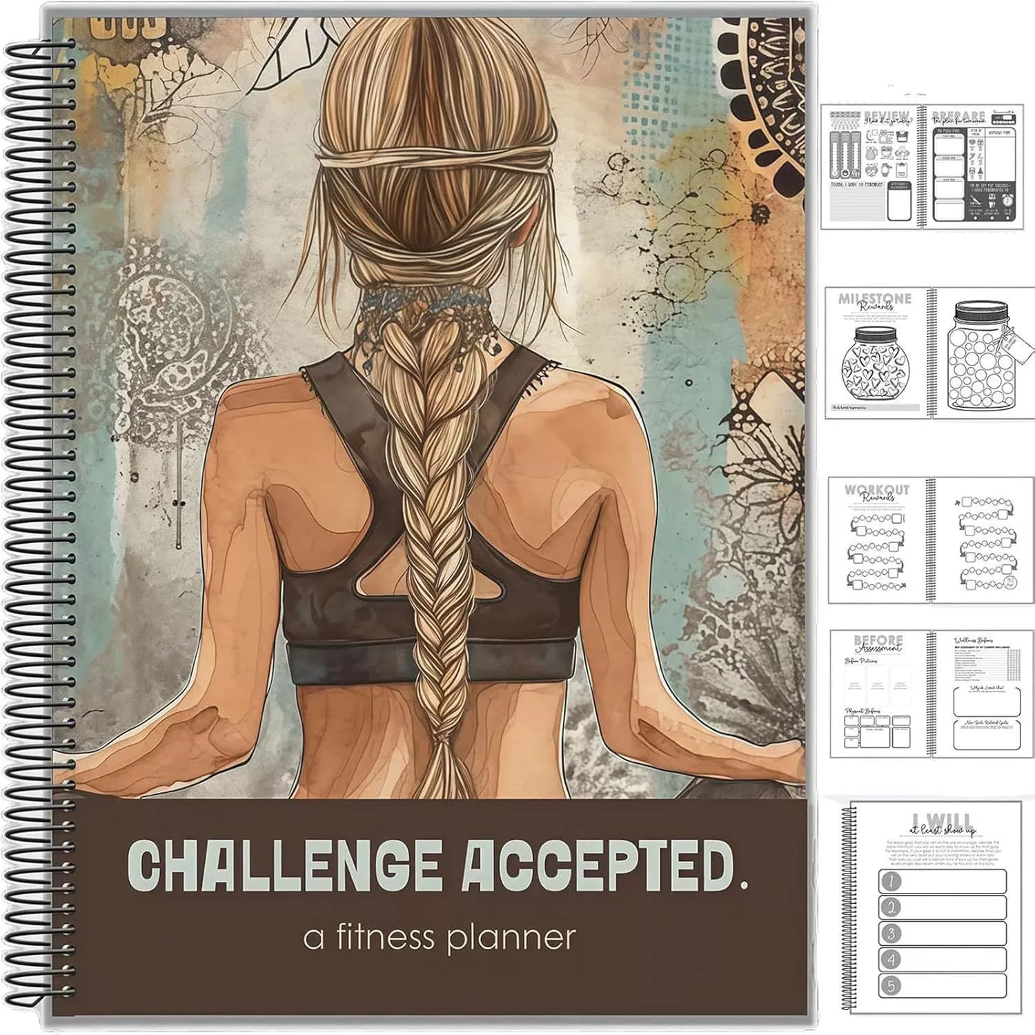Кроссборzерный Принят вызов Fitness Planner — 90-дневник упражнений и диеты