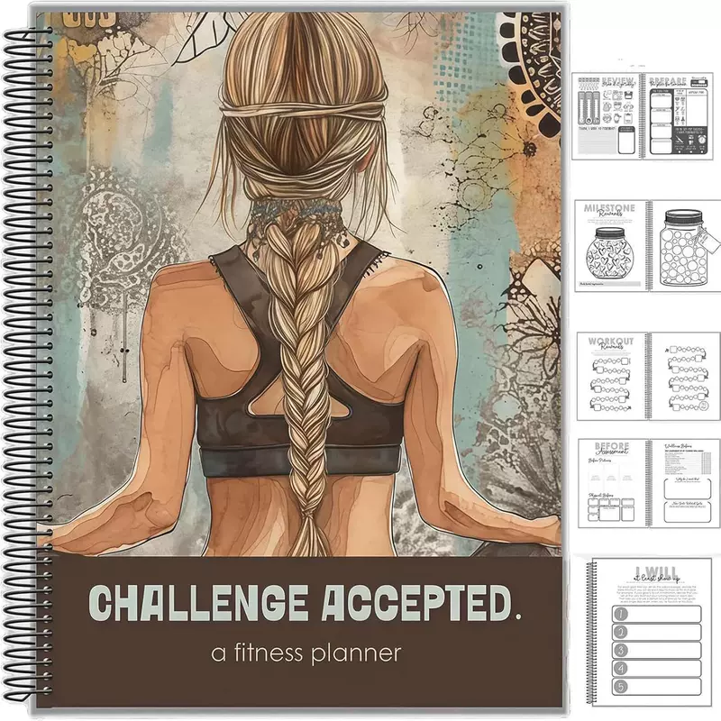 Кроссборzерный Принят вызов Fitness Planner — 90-дневник упражнений и диеты