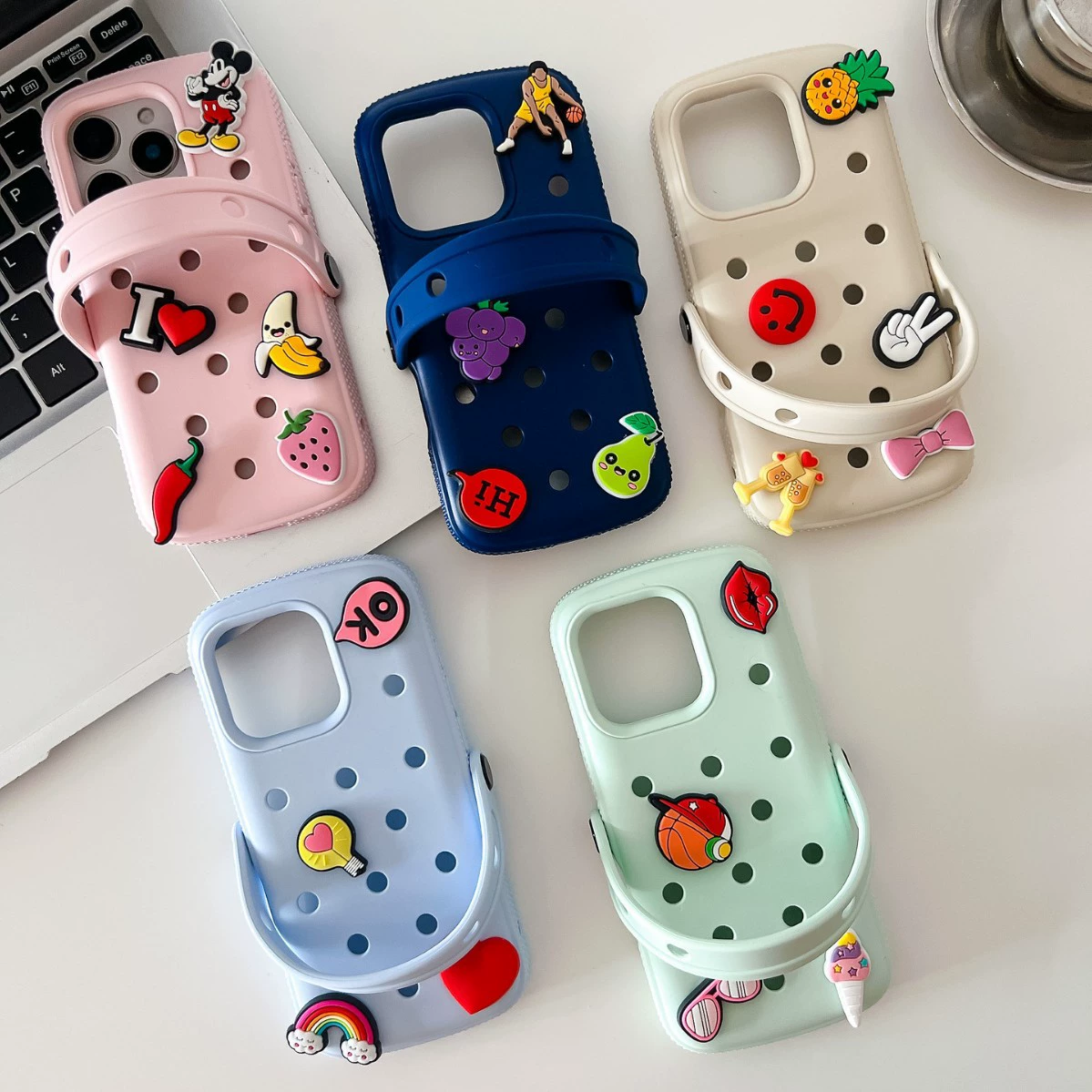 Apple, совместимый iPhone16, обувь, мультфильм чехол для телефона, защитный чехол, 16премакс, защита от падений, оптом